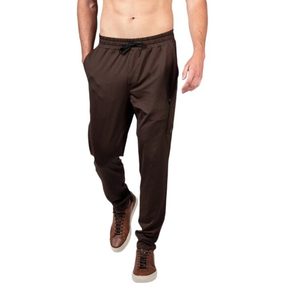 Natori Rumi Espresso Polyester Blend Modern Fit Mens Stretch Pajamas - Picture 1 of 12